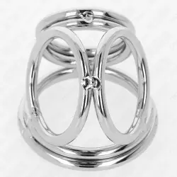 Kink - anillo pene triple metal cromado 3.8 cm a 5 cm modelo 1