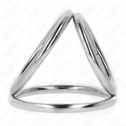 Kink - anillo pene triple metal cromado 3.8 cm a 5 cm modelo 2