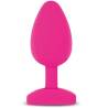 Gplug Bioskin rosa fucsia, plug de silicona de frente