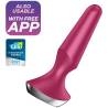 Satisfyer Plug-ilicious 2 color berry con insignias de app y premio