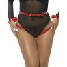 Subblime - 953706 esposas con cinturón bondage rojo talla única - 2