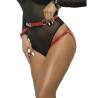 Subblime - 953706 esposas con cinturón bondage rojo talla única - 3