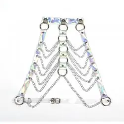Subblime - 953737 arnés de pecho con anillos y cadenas plata talla única