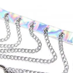 Subblime - 953737 arnés de pecho con anillos y cadenas plata talla única