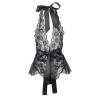 Body Halter Encaje Negro con Volante Subblime S/M, la prenda sola, vista trasera