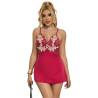 Subblime - 954130 babydoll con diseño floral rojo l/xl - 4