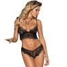 Conjunto Bralette y Braguita de Encaje Subblime, de frente