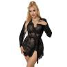 Subblime - 953768 camisón de encaje + tanga negro l/xl - 4