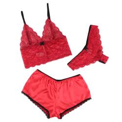 Subblime - 953898 camisón de seda y encaje + panties rojo s/m - - 3