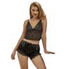 Subblime - 953935 camisón informal de seda + pantalón encaje negro s/m - 1