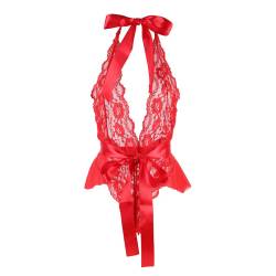 Subblime - 953973 body sexy con volantes + cinturón rojo s/m - 4