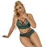 Subblime - 954086 sujetador + panties encaje verde s/m - 3