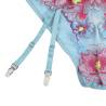 Subblime - 954116 sujetador + panties con liguero diseño floral azul l/xl - 6