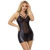 Subblime - 954161 body + tanga cuero negro s/m - 1