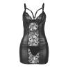 Subblime - 954161 body + tanga cuero negro s/m - 4