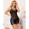 Vestido Efecto Cuero con Encaje Subblime L/XL, en escena, de frente