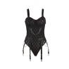 Subblime - 954260 body con cadenas + ligueros negro s/m - 5