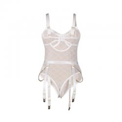 Subblime - 954291 body con cadenas + ligueros blanco l/xl