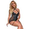 Body efecto cuero y rejilla Subblime, sentada