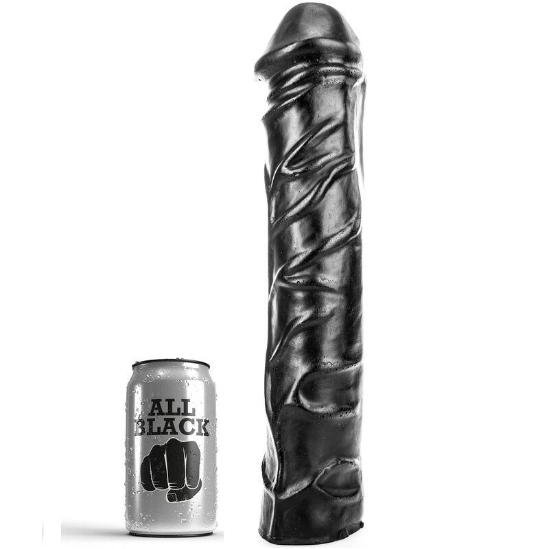 All black dildo gigante fisting suave 32 cm