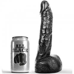 All black dildo fisting 20 cm