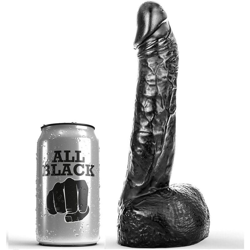 All black dildo fisting 20 cm