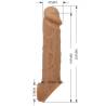 Pretty love - funda de pene de piel realística natural - 5