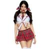 Disfraz de colegiala Leg Avenue Miss Prep School talla S/M, de frente