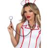 Leg avenue - disfraz enfermera jefa blanco s/m - 5