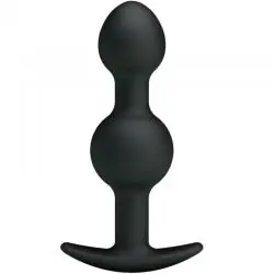 Pretty love - bolas anales silicona estimulacion especial 10.3 cm - negro