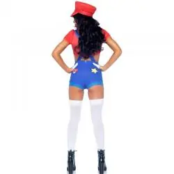 Leg avenue - disfraz sexy mario bros rojo/azul s Leg avenue - disfraz sexy mario bros rojo/azul s