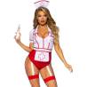 Disfraz de enfermera Leg Avenue Nurse Feelgood talla S, de frente