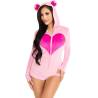Mono de osita Leg Avenue Sweetheart Bear rosa talla S