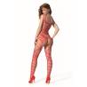 Passion - bs 102 bodystocking rojo talla única - 2