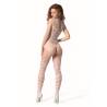 Passion - bs 102 bodystocking blanco talla única - 2