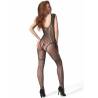 Bodystocking BS103 negro por detrás