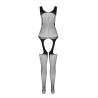 Passion - bs 104 bodystocking rojo talla única - 4