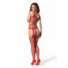 Passion - bs 106 bodystocking rojo talla única - 2