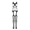 Passion - bs 106 bodystocking blanco talla única - 4