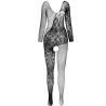 Passion - bs 107 bodystocking negro talla única - 3