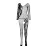 Passion - bs 107 bodystocking rojo talla única - 4