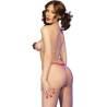 Chilirose - cr 4839 set navideño pezoneras + panties rojo l/xl - 3