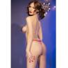 Chilirose - cr 4839 set navideño pezoneras + panties rojo l/xl - 6