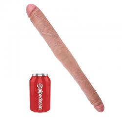 King cock dildo doble natural 40.6 cm