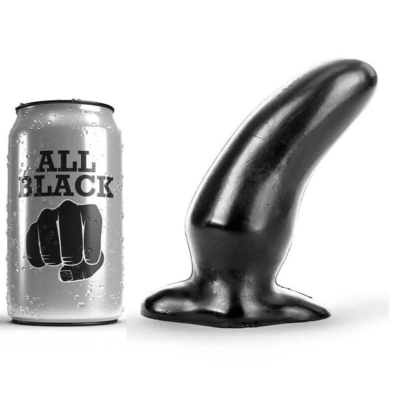 All black anal plug 13cm