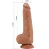 Pretty love - draco dildo realístico 23 cm modelo 2 natural - 5