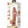 Pretty love - draco dildo realístico 23 cm modelo 2 natural - 6