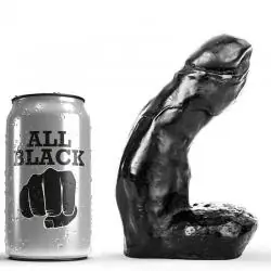 All black dildo realistico 15cm