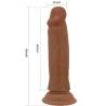 Pretty love - quentin dildo realístico 18 cm mulato - 5