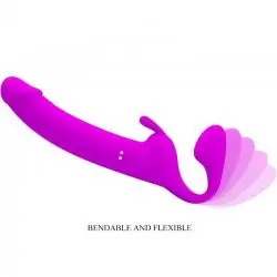 Pretty love - zanini dildo strap-on sin arnes 10 vibraciones morado